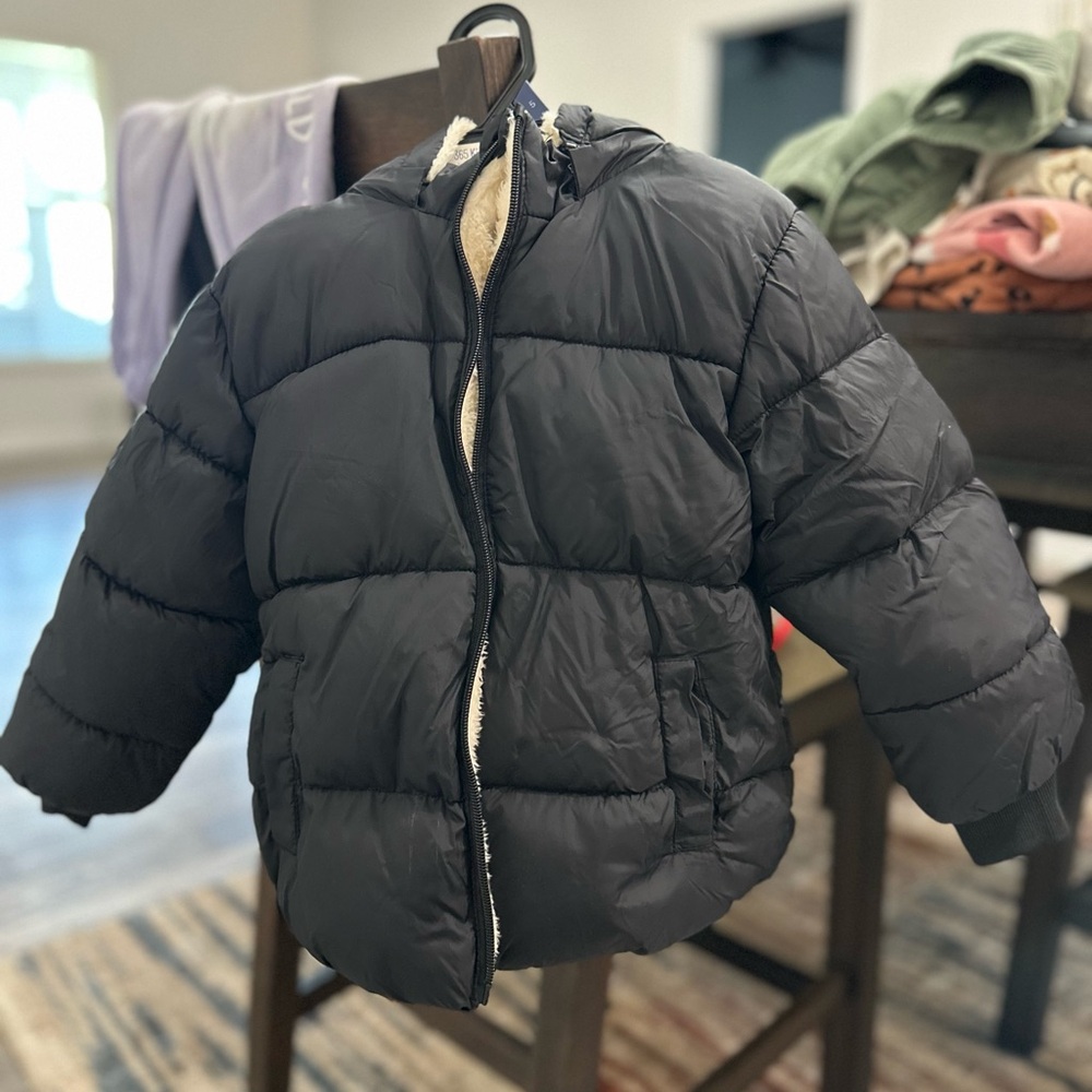 Black Kids Puffer Jacket